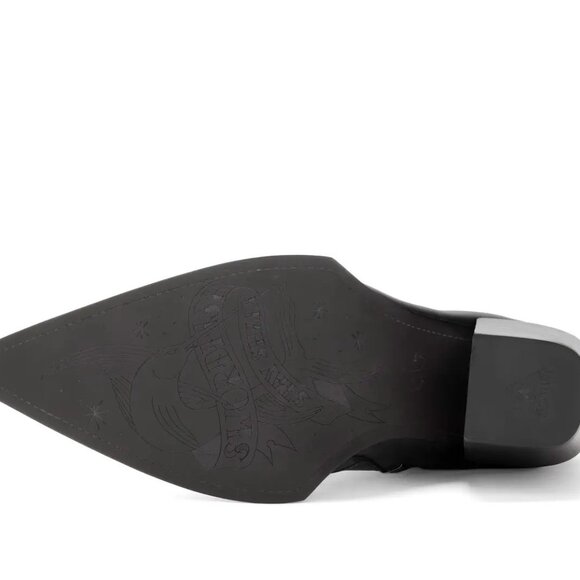 Fluevog Swordfish Hi Cubist Cupcake Lace-Up Ankle Boots - Black - Women's 10.5 - Picture 6 of 6